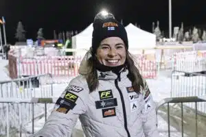 Kaksoisvoitto: Krista Pärmäkosken riemu repesi